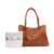 Loro Piana AB Loro Piana Brown Calf Leather Grained skin Bellevue Odessa Tote Italy