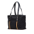 Gucci B Gucci Black Canvas Fabric GG Jolicoeur Tote Italy