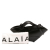 Azzedine Alaïa AB ALAÏA Black Calf Leather Small skin Khaima Bag Italy