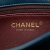 Chanel B Chanel Blue Dark Blue Calf Leather Small Quilted skin Straight Lined Flap Italy