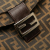 Fendi B Fendi Brown Canvas Fabric Zucca Double Flap Shoulder Bag Italy