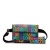 Gucci AB Gucci Black Coated Canvas Fabric GG Supreme Psychedelic Belt Bag Italy