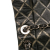 Chanel B Chanel Black Lambskin Leather Leather Quilted Metallic Distressed Lambskin CC Crystal Flap Italy