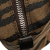 Fendi B Fendi Brown Canvas Fabric Zebra Print Handbag Italy