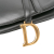 Christian Dior B Dior Black Calf Leather Smooth skin Saddle Bag Italy