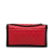 Chanel AB Chanel Red Lambskin Leather Leather Medium Quilted Lambskin Grosgrain Two Tone Flap Italy