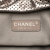 Chanel B Chanel Silver Calf Leather Metallic Perforated skin Drill Accordion Flap Italy