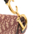 Christian Dior B Dior Red Canvas Fabric Oblique Saddle Bag Italy