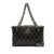 Chanel AB Chanel Black Calf Leather CC Quilted skin Tweedy Shopping Tote Italy