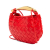 Bottega Veneta AB Bottega Veneta Red Lambskin Leather Leather Baby Lambskin Intrecciato Sardine Italy