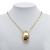 Gucci B Gucci Gold Gold Plated Metal Perfume Bottle Pendant Necklace Italy