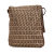 Fendi B Fendi Brown Beige Canvas Fabric Zucchino Crossbody Italy