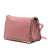 Prada AB Prada Pink Calf Leather Glace Studded Etiquette Flap Crossbody Italy