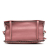 Prada AB Prada Pink Calf Leather Glace Studded Etiquette Flap Crossbody Italy