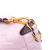 Fendi AB Fendi Pink Light Pink Calf Leather Medium Embossed FF Baguette Satchel Italy
