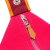 Hermès AB Hermès Pink Hot Pink with Red Dark Red Canvas Fabric Large Toile Bride A Brac Case France