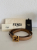 Fendi Ceinture en cuir avec logo FF