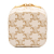 Celine AB Celine White Coated Canvas Fabric Mini Triomphe Vanity Case Italy