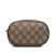 Gucci B Gucci Brown Beige Coated Canvas Fabric Mini GG Supreme Web Ophidia Bucket Bag Italy