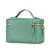 Prada AB Prada Green Mint Calf Leather Mini Vitello Daino Vanity Top Handle Bag Italy