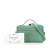 Prada AB Prada Green Mint Calf Leather Mini Vitello Daino Vanity Top Handle Bag Italy