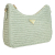 Prada AB Prada Green Mint Raffia Natural Material Yarn Effect Crochet Re Edition 2005 Satchel Italy