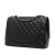 Chanel Classic Double Flap Maxi Caviar Leather Quilted Shoulder Bag Black