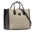 Gucci Interlocking Small Canvas GG Tote Handbag Brown