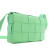 Bottega Veneta AB Bottega Veneta Green Light Green Nappa Leather Leather Nappa Intrecciato Cassette Crossbody Italy