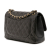 Chanel Classic Double Flap Jumbo Matelassè Caviar Leather Flap Handbag Black