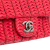Chanel B Chanel Red Lambskin Leather Leather Paris Seoul Mini Crochet Lambskin Flap Italy