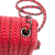 Chanel B Chanel Red Lambskin Leather Leather Paris Seoul Mini Crochet Lambskin Flap Italy