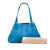 Bottega Veneta B Bottega Veneta Blue Nappa Leather Leather Medium Nappa Intrecciato Cesta Tote Italy