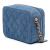 Chanel AB Chanel Blue Denim Denim Fabric Quilted Pearl Crush Camera Bag Italy
