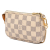 Louis Vuitton B Louis Vuitton White with Blue Damier Canvas Fabric Damier Azur Mini Pochette Accessoires France