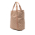 Gucci B Gucci Brown Beige Canvas Fabric GG Web Tote Italy