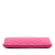 Chanel AB Chanel Pink Hot Pink Caviar Leather Leather Small Quilted Caviar O Case Clutch Italy