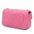 Chanel Pink Lambskin Leather Leather Mini Rectangular Classic Lambskin Pearl Crush Single Flap Italy
