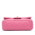 Chanel Pink Lambskin Leather Leather Mini Rectangular Classic Lambskin Pearl Crush Single Flap Italy