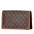 Louis Vuitton B Louis Vuitton Brown Monogram Canvas Fabric Monogram Pochette Dame GM France