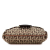 Fendi B Fendi Brown Beige Canvas Fabric Zucchino Crossbody Italy