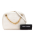 Saint Laurent B Saint Laurent White Lambskin Leather Leather Quilted Lambskin Le Maillon Chain Shoulder Bag Italy