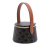Celine AB Celine Brown Dark Brown Coated Canvas Fabric Triomphe Triomphe Nina Minaudiere Bag Italy