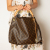 Louis Vuitton Artsy Canvas Hobo Bag Brown