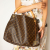 Louis Vuitton Artsy Canvas Hobo Bag Brown