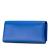 Saint Laurent AB Saint Laurent Blue Calf Leather Grain de Poudre Monogram Cassandre Clutch Italy