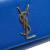 Saint Laurent AB Saint Laurent Blue Calf Leather Grain de Poudre Monogram Cassandre Clutch Italy