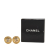 Chanel B Chanel Gold with Silver Gold Plated Metal and Silver Plated CC Round Clip On Earrings France