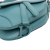 Christian Dior AB Dior Blue Light Blue Goatskin Leather Micro Saddle Bag Italy
