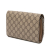 Gucci AB Gucci Brown Beige Coated Canvas Fabric GG Supreme Dionysus Chain Wallet Italy